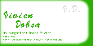 vivien dobsa business card